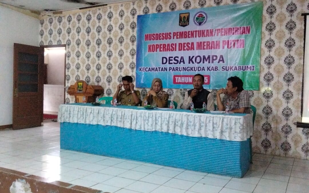 Dorong Kemandirian Ekonomi dan Swasembada Pangan, Pemerintah Desa Kompa Bentuk Koperasi Desa Merah Putih